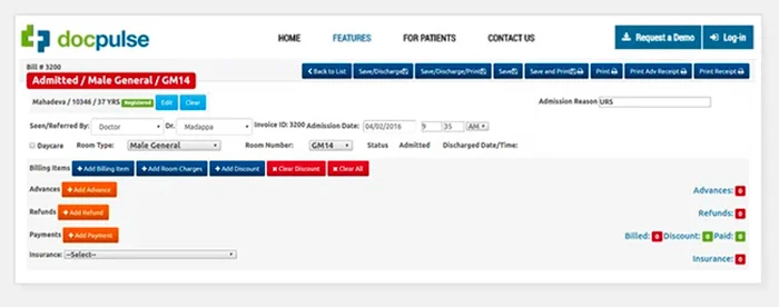 docpulse ダッシュボードのイメージ