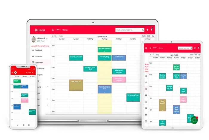 Bild des Clinicia-Dashboards