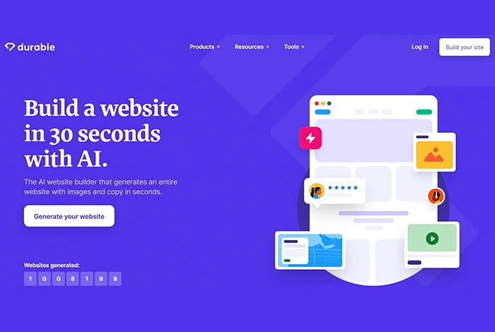 O construtor de sites de IA durável é melhor para sites pessoais ou de pequenas empresas