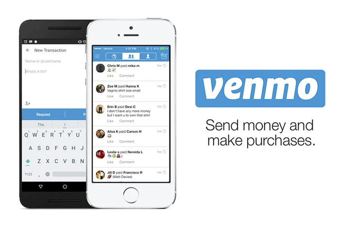 Aplicativo Venmo para celular