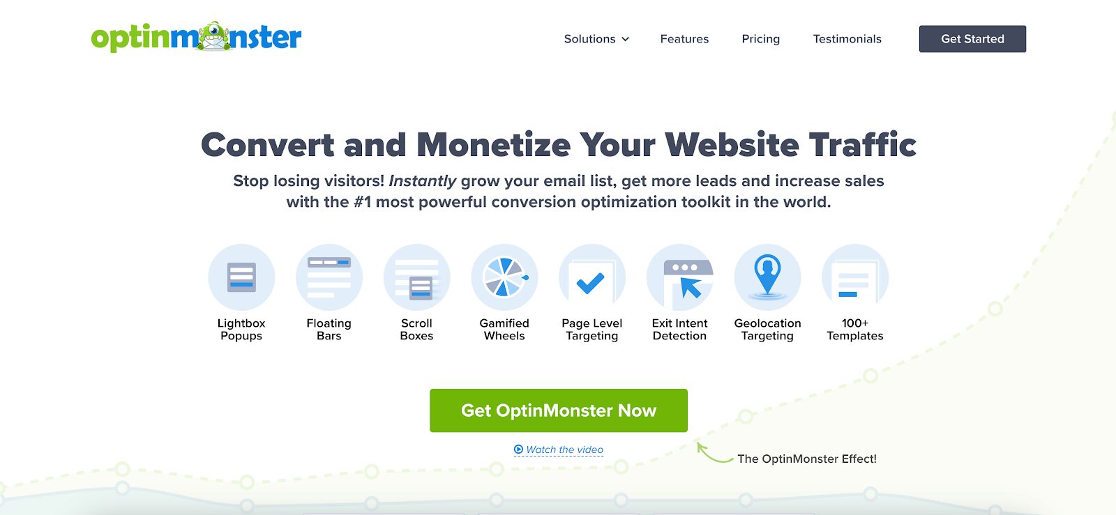 OptinMonster adalah alternatif Getsitecontrol yang bagus