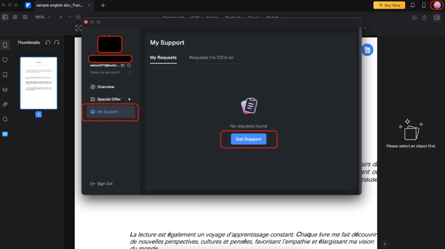 pdfelement-客户支持页面