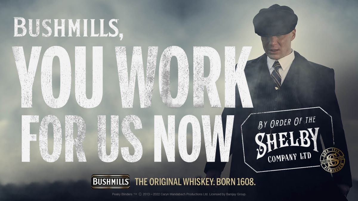 Bushmills сотрудничает с Netflix для продвижения своего виски с потрясающей темой