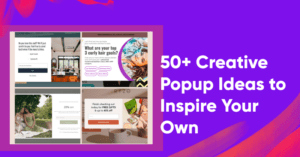 Crea idee popup per ispirare banner