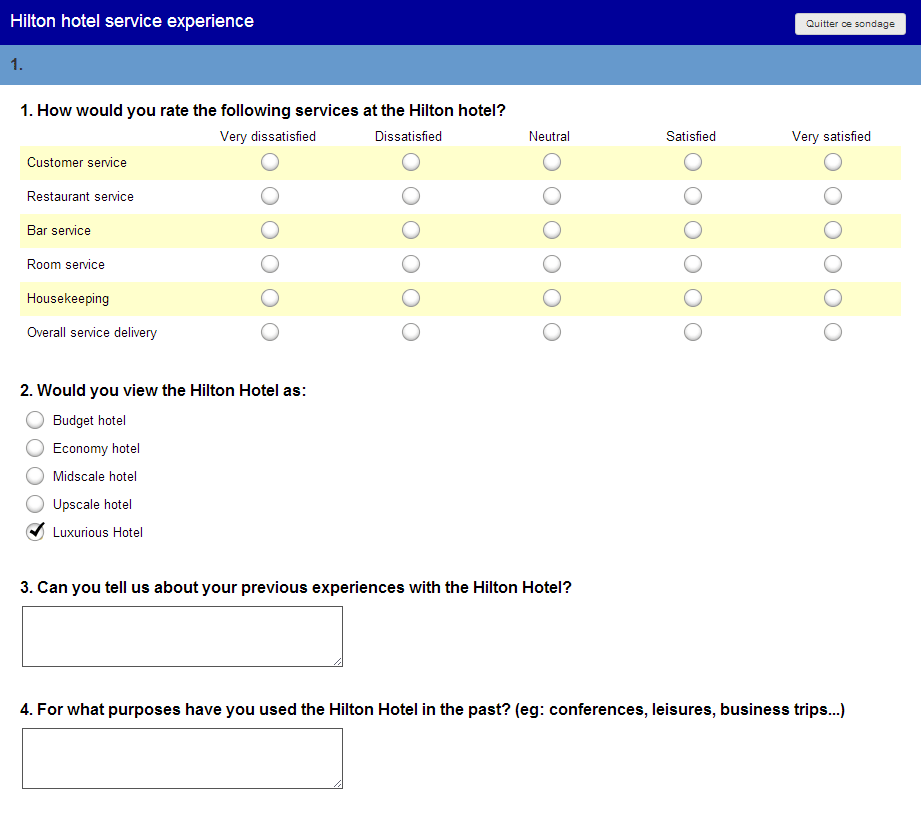 Recueillir des commentaires via des enquêtes en ligne