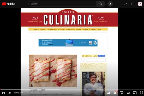 Leite 的 Culinaria 無廣告訂閱解說器