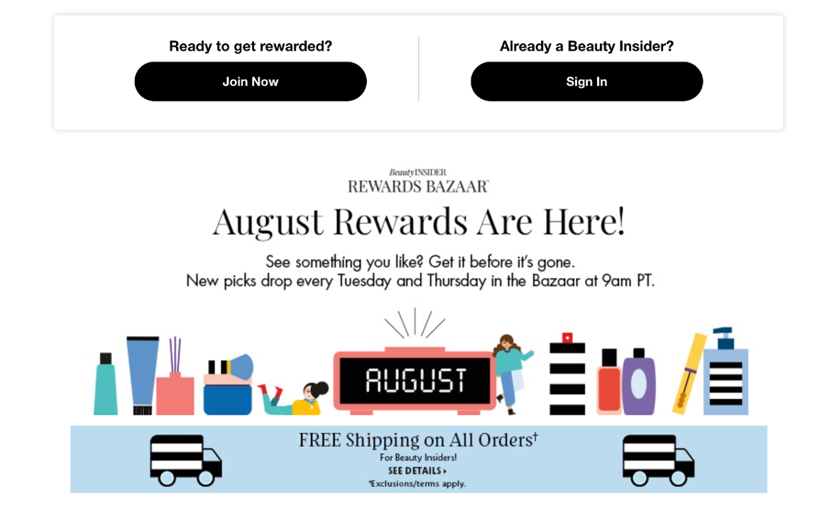 Exemple de marketing de gamification de Sephora