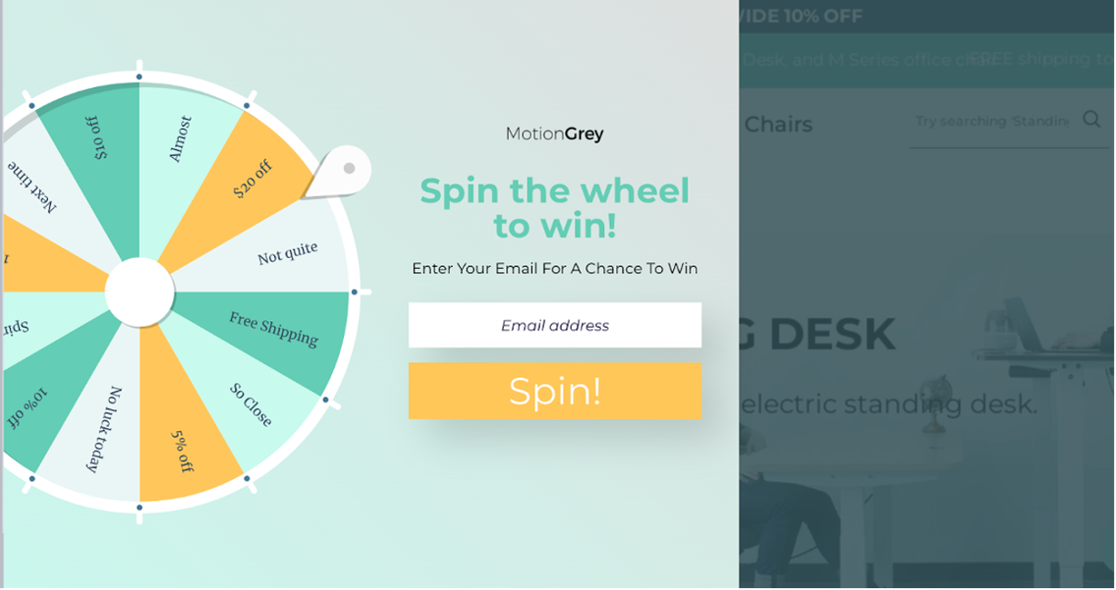 Exemple de gamification de MotionGrey