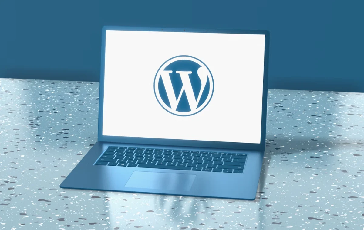 노트북에 wordpress 로고