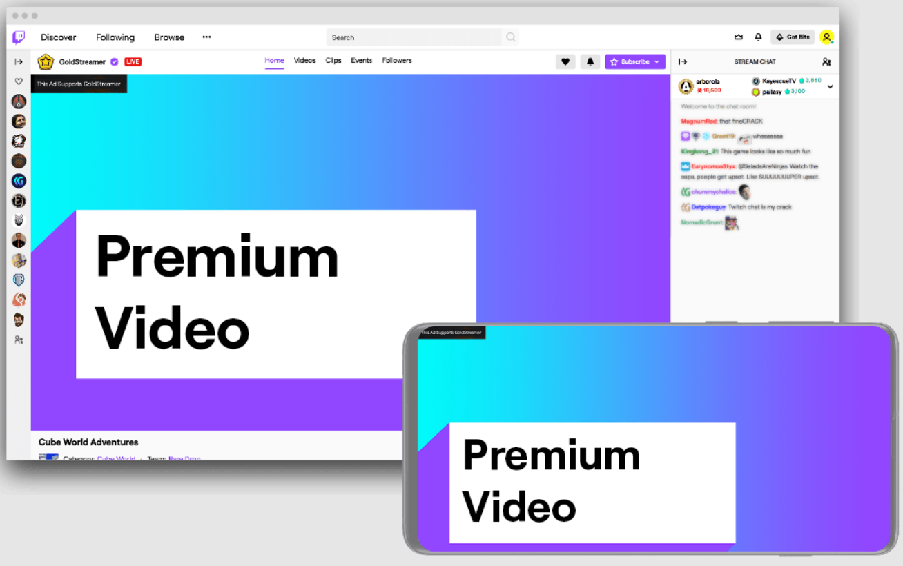 Premium video Twitch
