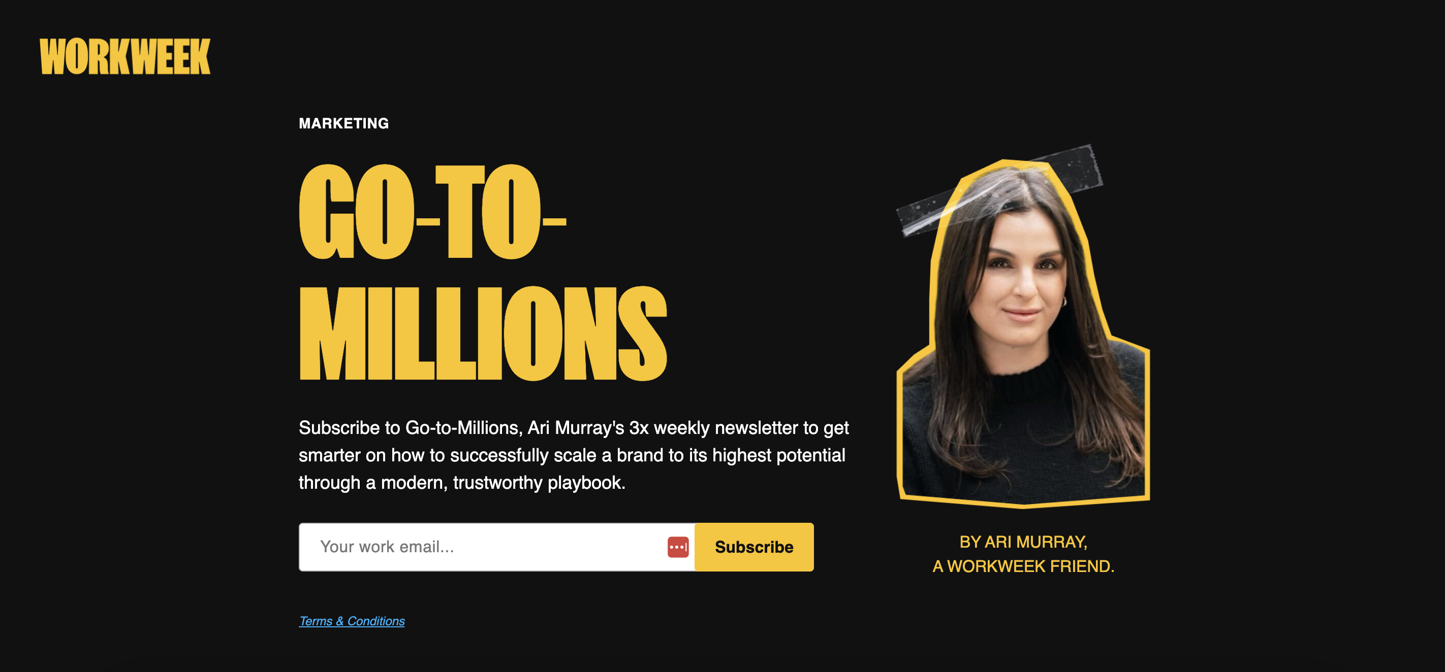 Go-to-Millions: Ari Murray による週 3 回のニュースレター。成長戦略とマーケティングのヒントが満載です。