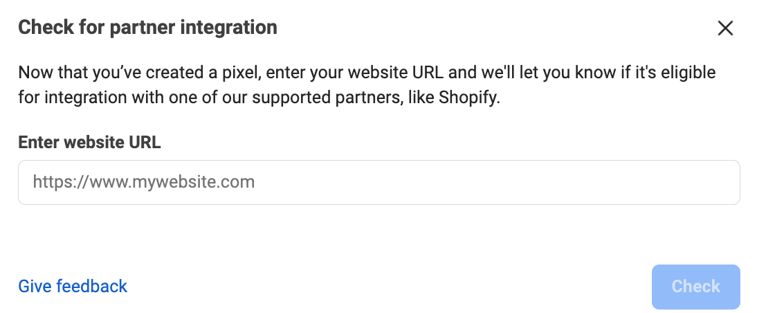 Geben Sie die Konto-URL Ihres Shopify-Shops ein, um das Konto zu verbinden.