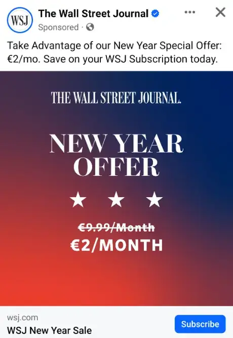 WSJ-فيسبوك بوست