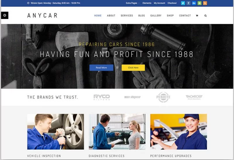 AnyCar WordPress 테마