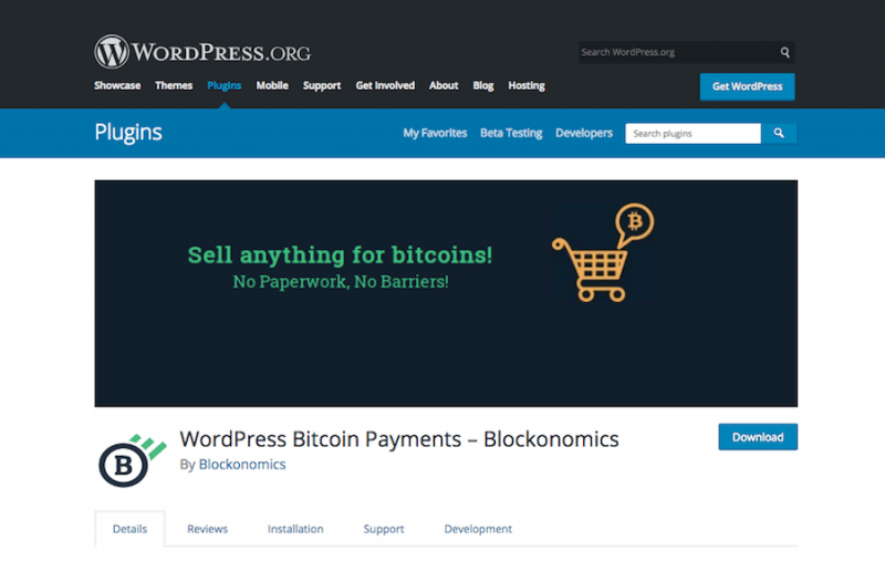 Płatność Bitcoinem WordPress