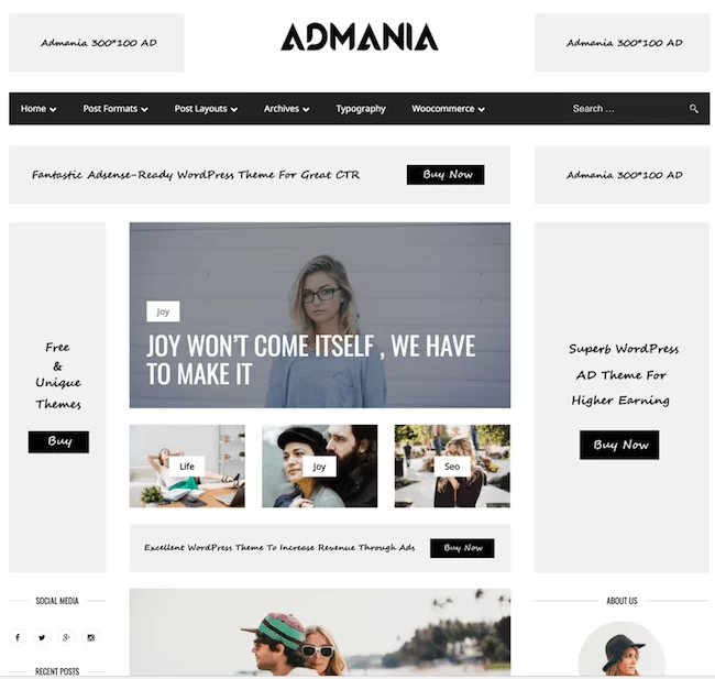 Admania-AdSense-WordPress-тема