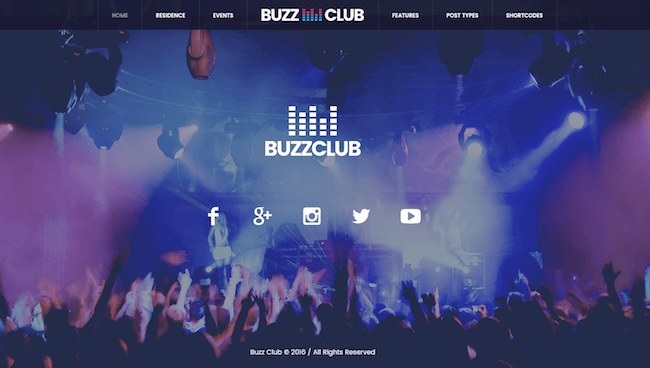 Motyw wydarzenia muzycznego Buzz Club