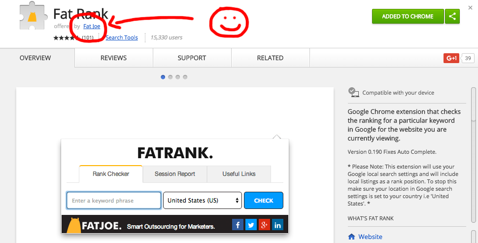 FATRANK Rozszerzenie Chrome