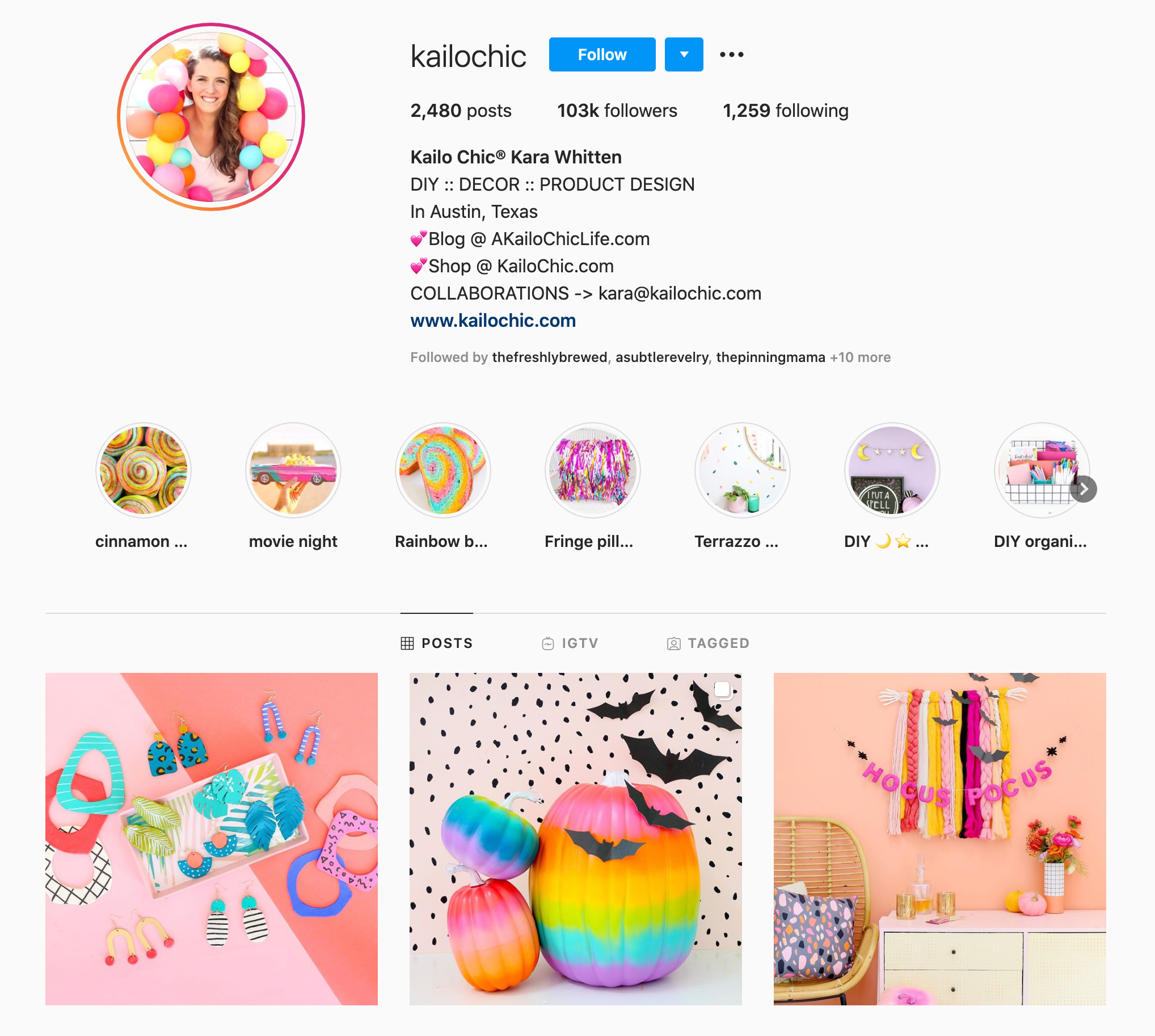 كارا ويتن مؤثر DIY