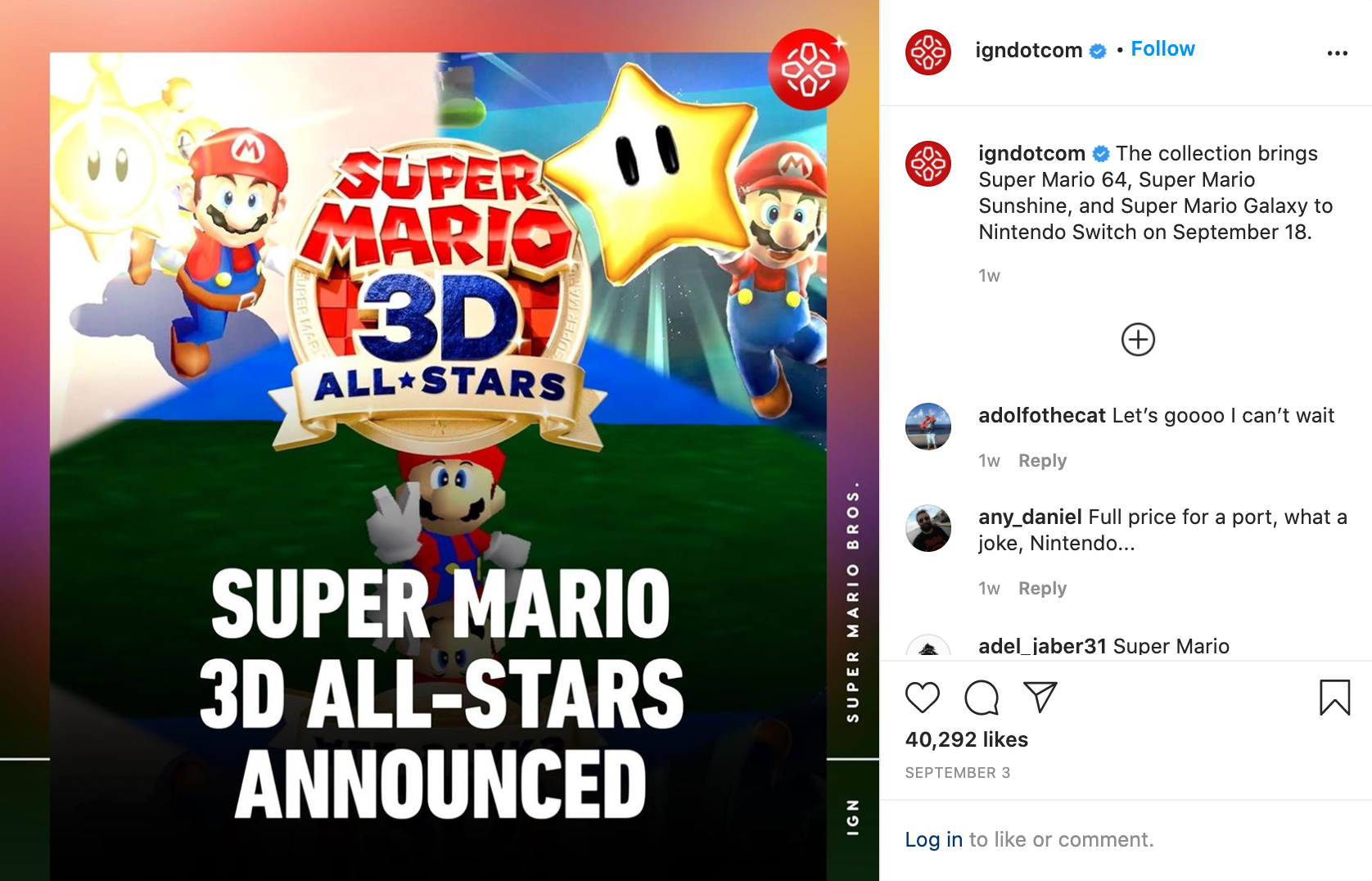 publication insta super mario