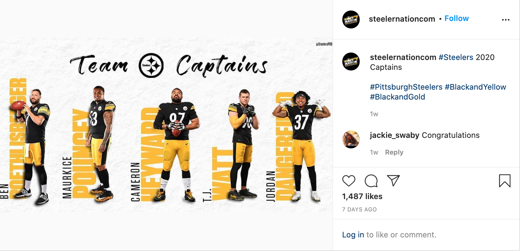 publication insta des steelers