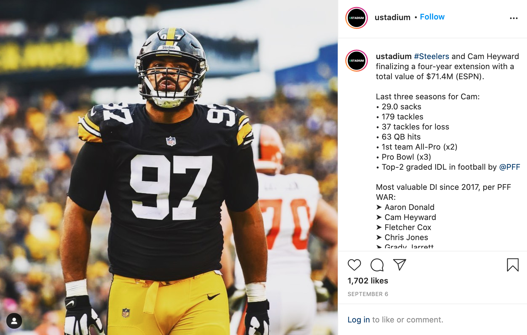 publication insta des steelers