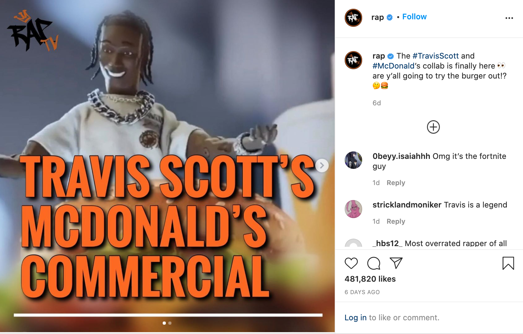 publication insta de mcdonalds