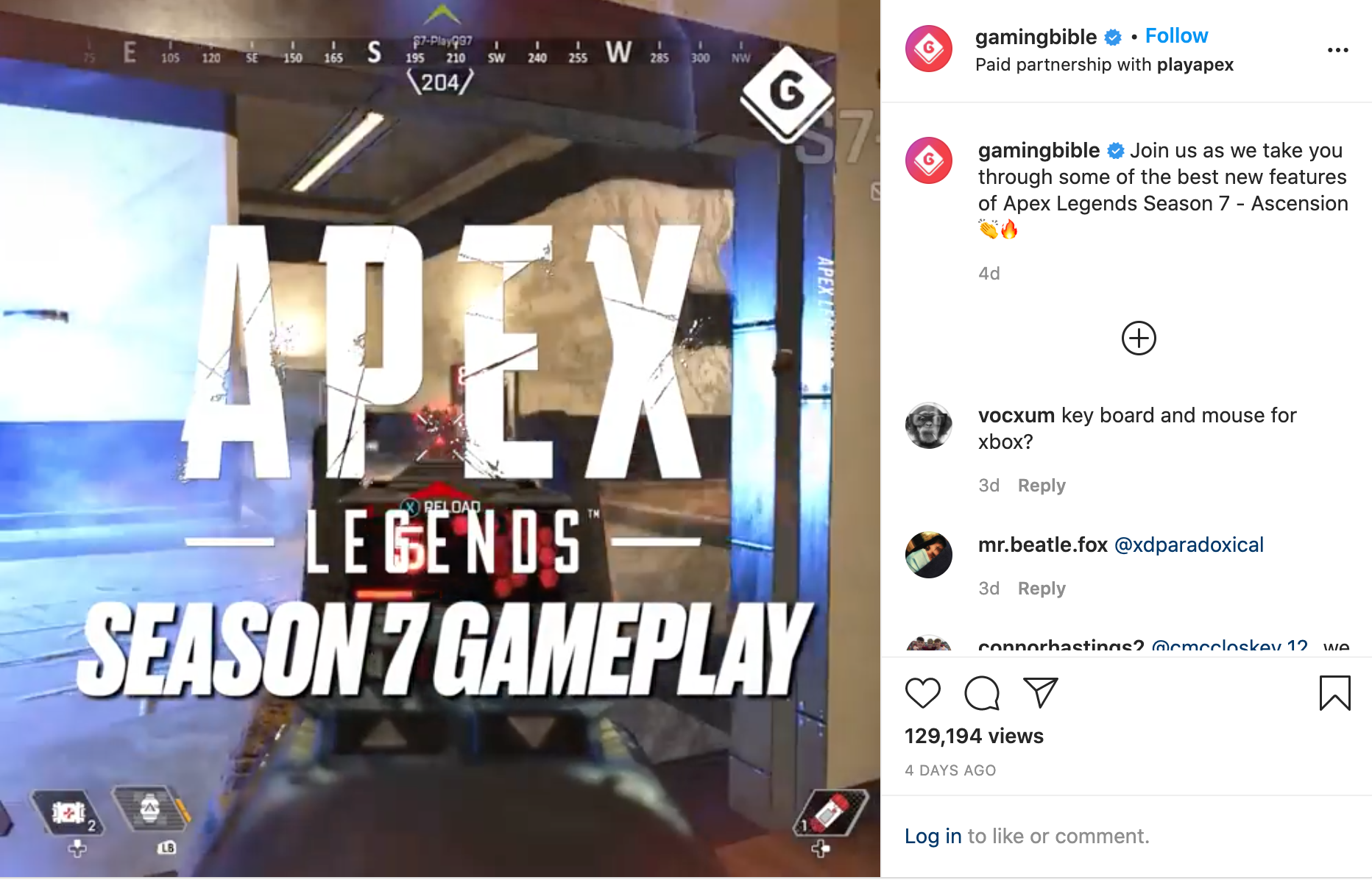 Apex Legends Insta Post 1