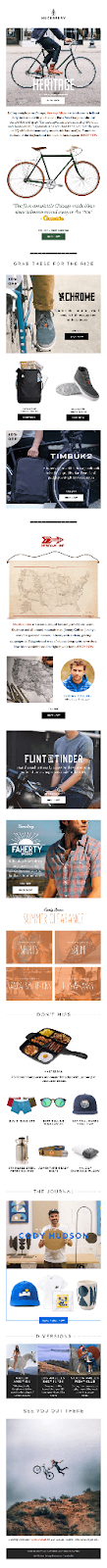 email selamat datang e-niaga huckberry