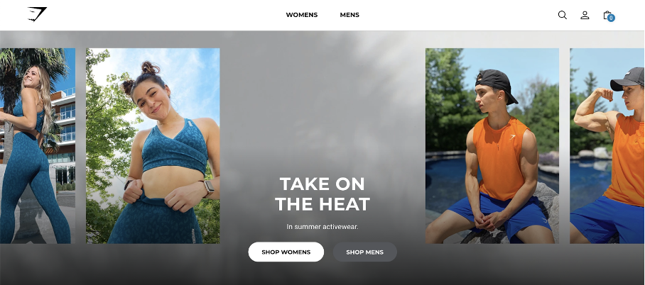 gymshark homepage - Ecommerce Homepage Design Best Practices with 21 Examples