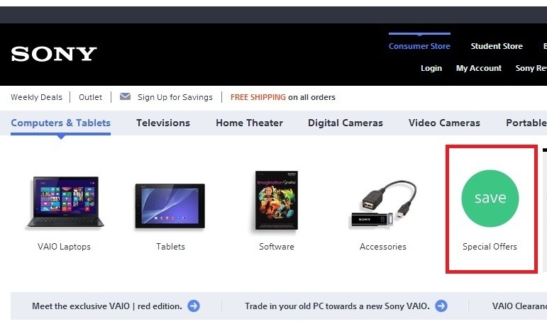 sony - Ecommerce Homepage Design Best Practices with 21 Examples