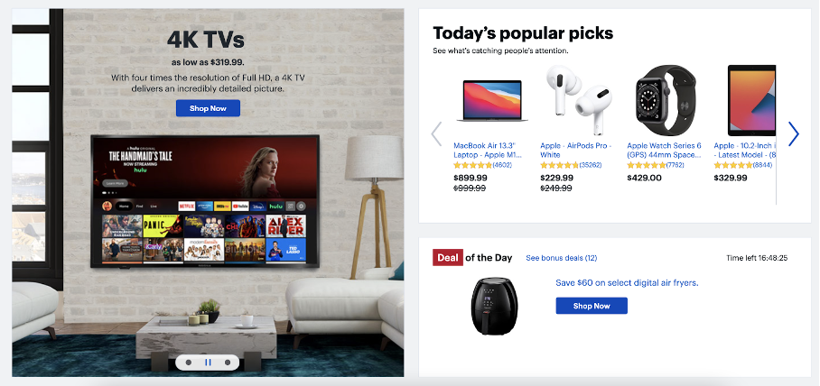 bestbuy offer - Ecommerce Homepage Design Best Practices with 21 Examples