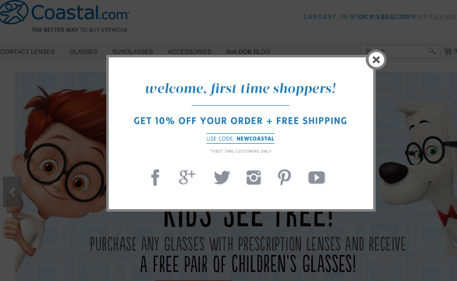 coastal - Ecommerce Homepage Design Best Practices with 21 Examples