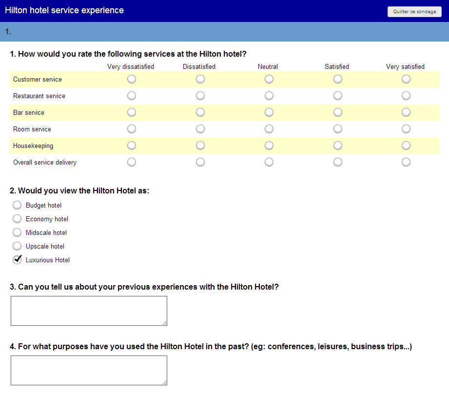 Online Surveys HIlton - How to collect user feedback and analyze it in 2022