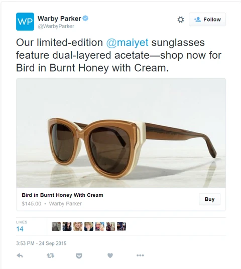 warby parker - 6 Powerful Social Commerce Tactics to Increase Sales