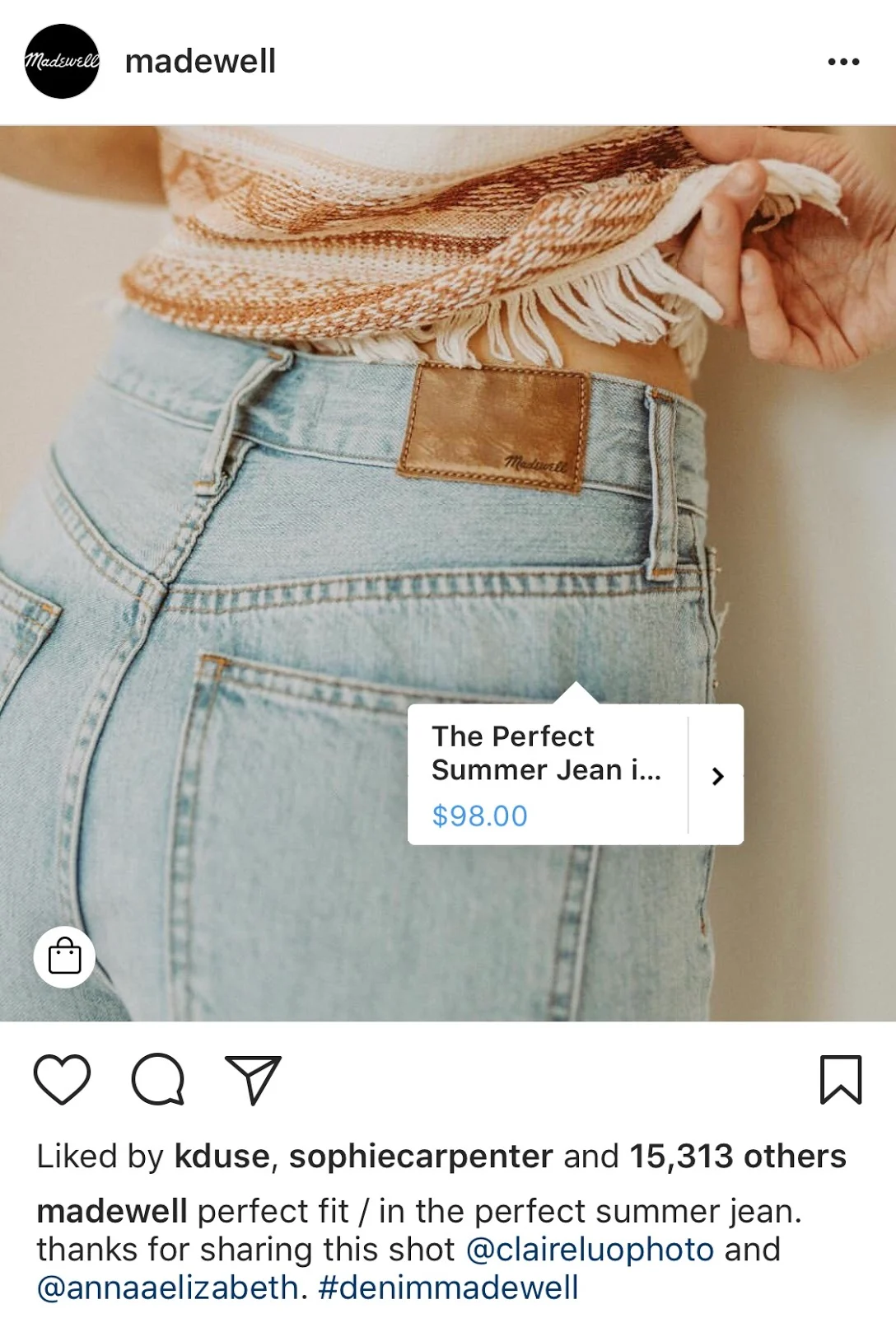 madewell - 6 Powerful Social Commerce Tactics to Increase Sales