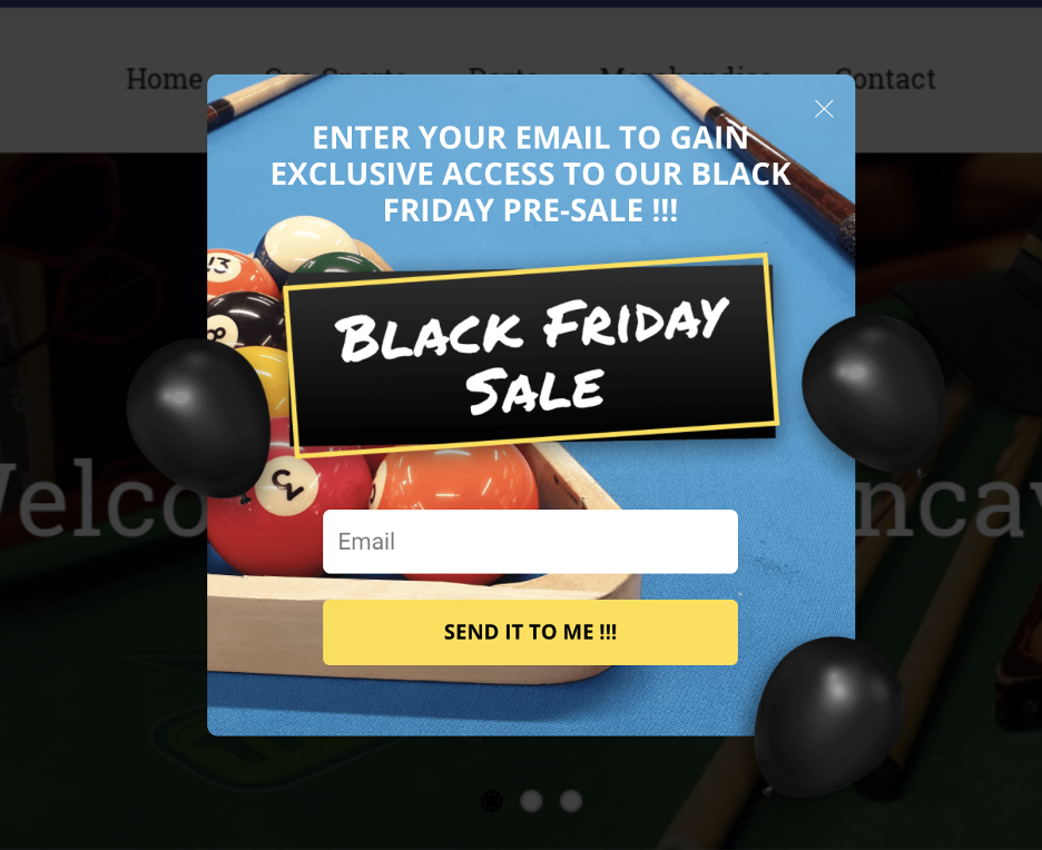 black friday popup 09 - 12 Black Friday Popup Examples to Promote Your Sale