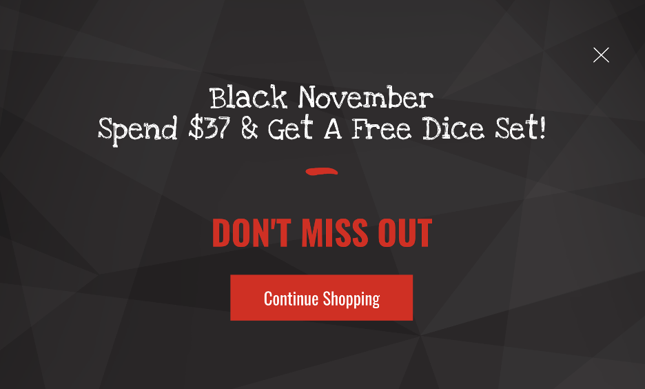 black friday popup 12 - 12 Black Friday Popup Examples to Promote Your Sale