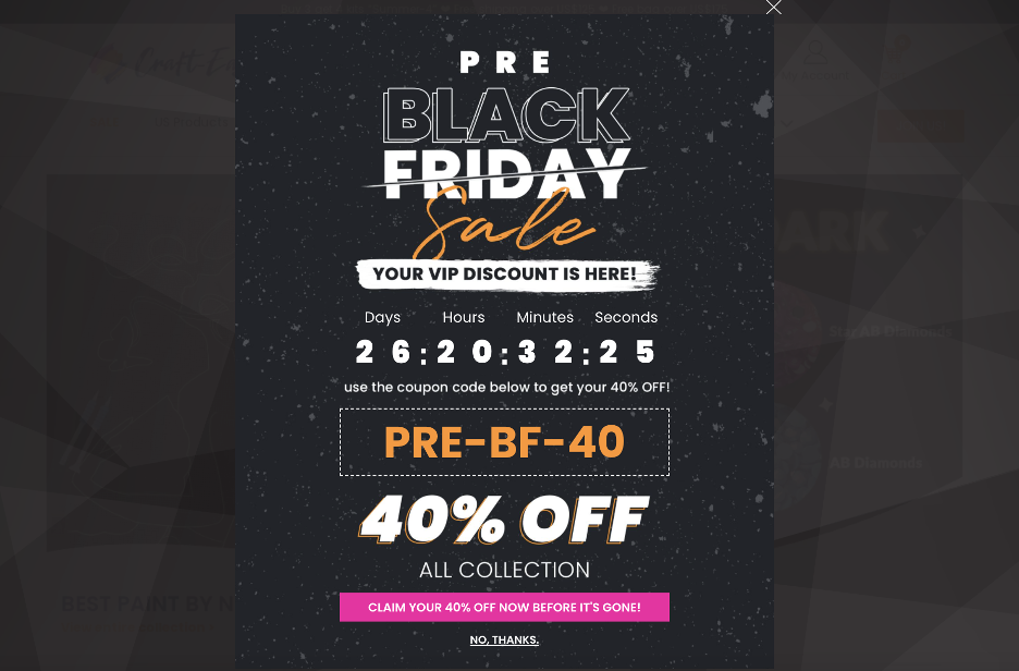 black friday popup 05 - 12 Black Friday Popup Examples to Promote Your Sale