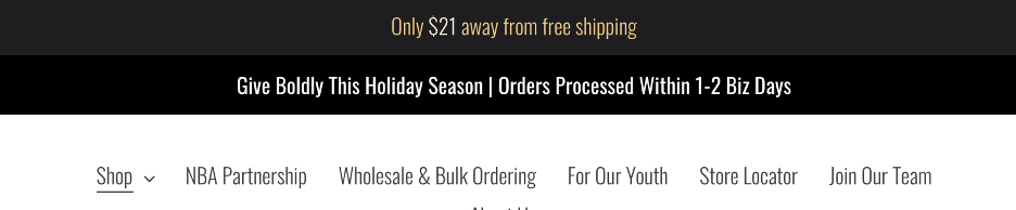 free shipping bars 14 - How to Boost Your Shopify Sales with Free Shipping Bars