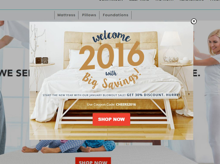 new year popup 04 - 9 New Year Popup Campaign Ideas You Can Steal (Real-Life Examples & Templates)