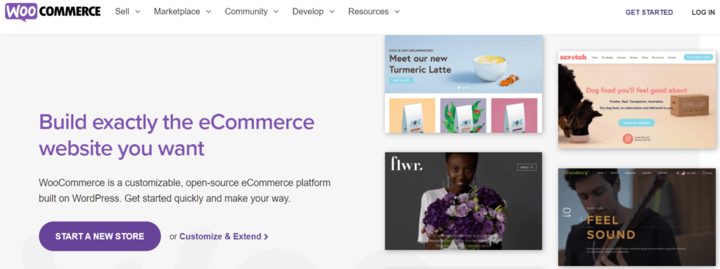 The WooCommerce homepage