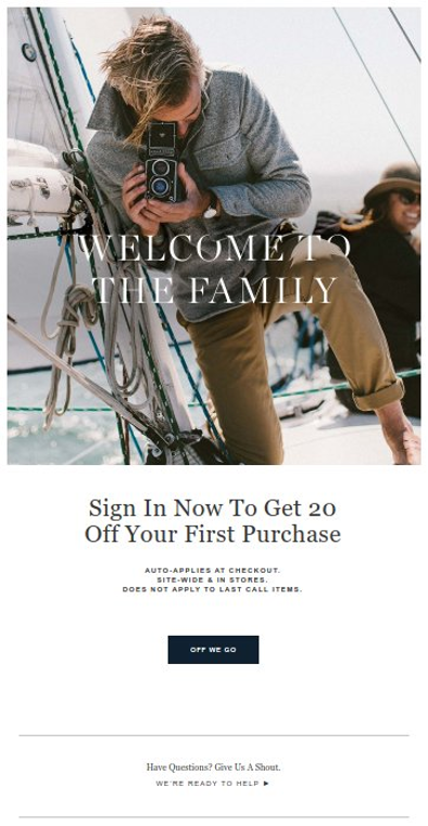 best welcome emails 13 - 11 Best Welcome Emails We Found and Why They Work