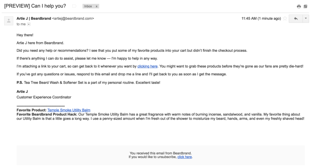 beardbrand email examples - 30 Customer Feedback Questions to Ask in 2022 (& Tools to Use)