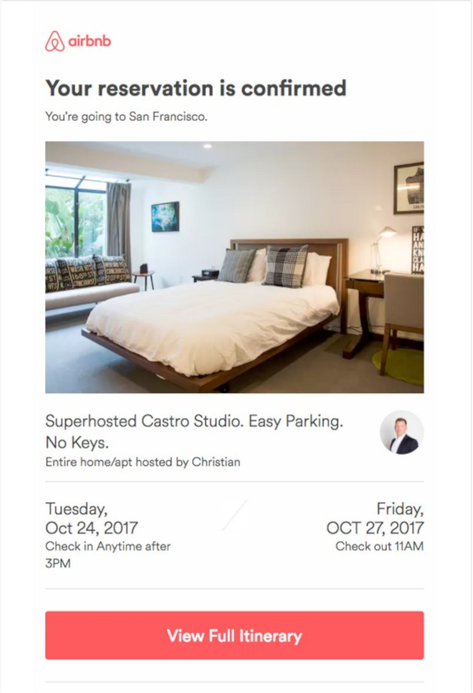 confirmation email air bnb - Confirmation email best practices and examples