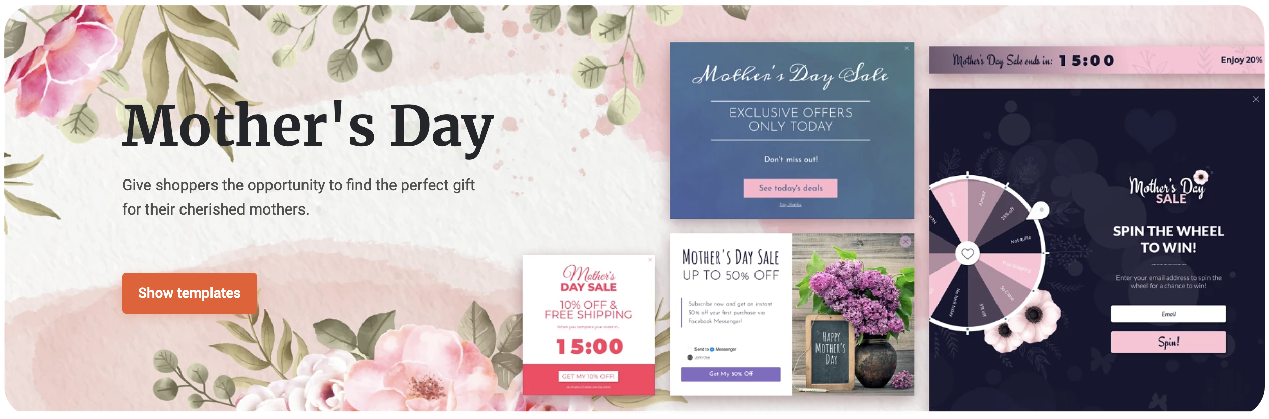 mothers day theme - 10 Stunning Easter & Mother’s Day Popups to Increase Your Revenue