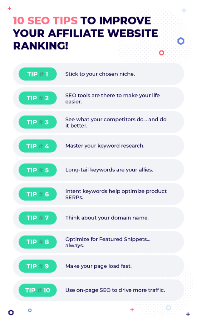 10 dicas de marketing de afiliados SEO