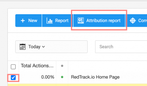 informe de atribución de marketing de redtrack