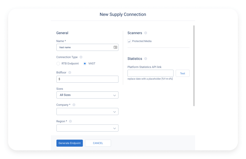 smartyads اتصال إمدادات جديدة