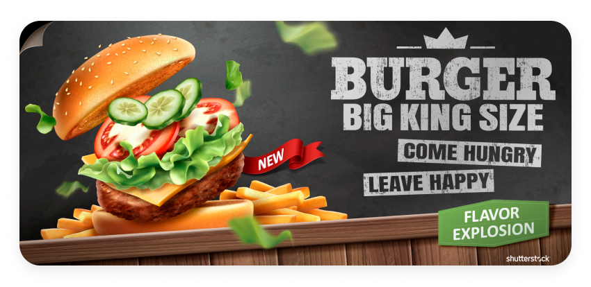 publicitate marca burger king